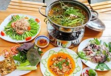 Du lịch Nam Du thưởng thức những đặc sản thơm ngon Du lịch Nam Du - Thưởng thức món lẩu với thịt cá bớp có vị ngọt tự nhiên, không bở