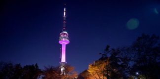 Vẻ đẹp tháp Namsan Hàn Quốc về đêm