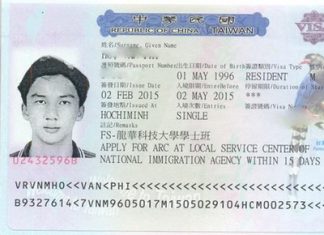 Thủ tục visa Đài Loan