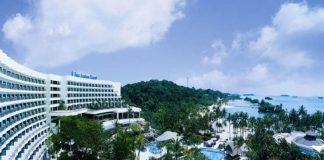 Shangri-La's Rasa Sentosa Resort & Spa nhìn từ trên cao