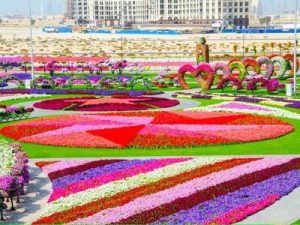 Vườn Miracle nằm ở khu Arabian Ranches của Dubai được công nhận là vườn hoa lớn nhất thế giới