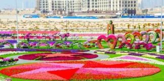 Vườn Miracle nằm ở khu Arabian Ranches của Dubai được công nhận là vườn hoa lớn nhất thế giới