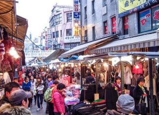 Chợ Namdaemun ở Hàn Quốc