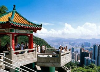 Toàn cảnh Hồng Kông từ đỉnh núi Thái Bình