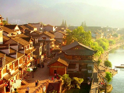 Mùa thu Phượng Hoàng Cổ Trấn đầy lãng mạn