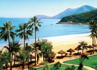 Du lịch Nha Trang lang thang thiên đường nơi hạ giới Toàn cảnh thành phố biển Nha Trang nhìn từ trên cao, với bãi biển dài và những tòa nhà hiện đại