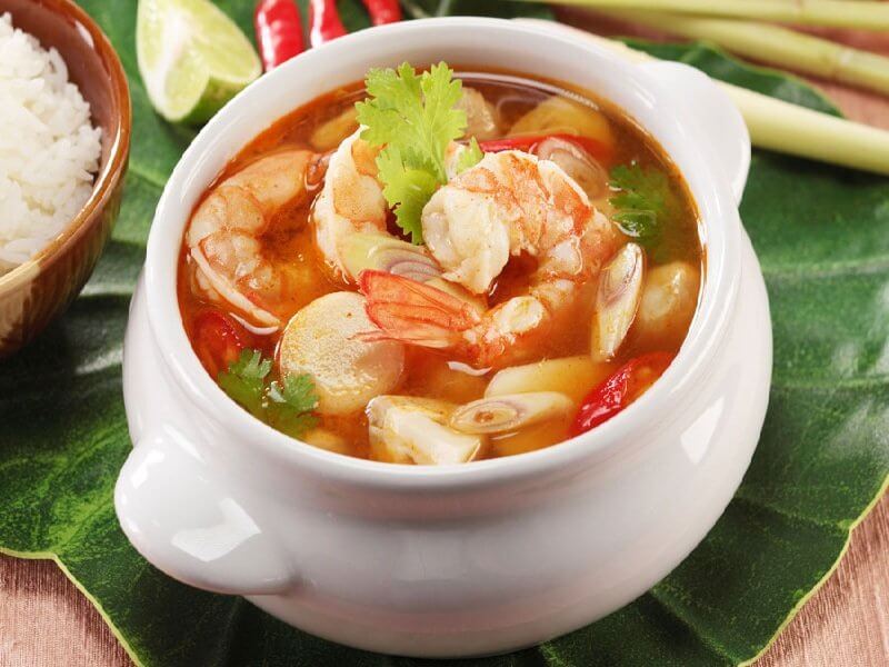 Món súp Tomyum ở Thái Lan