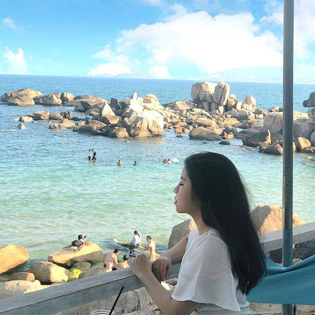 Cảnh biển tuyệt đẹp tại Khu Dã Ngoại Trung Lương