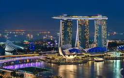Khu nghỉ dưỡng phức hợp Marina Bay Sands với kiến trúc độc đáo