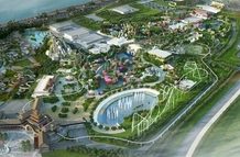 Khung cảnh nhìn từ trên cao của khu du lịch Sun World Hạ Long Park