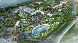 Khung cảnh nhìn từ trên cao của khu du lịch Sun World Hạ Long Park