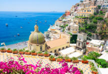 Thành phố Positano nhìn từ trên cao
