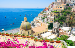 Thành phố Positano nhìn từ trên cao